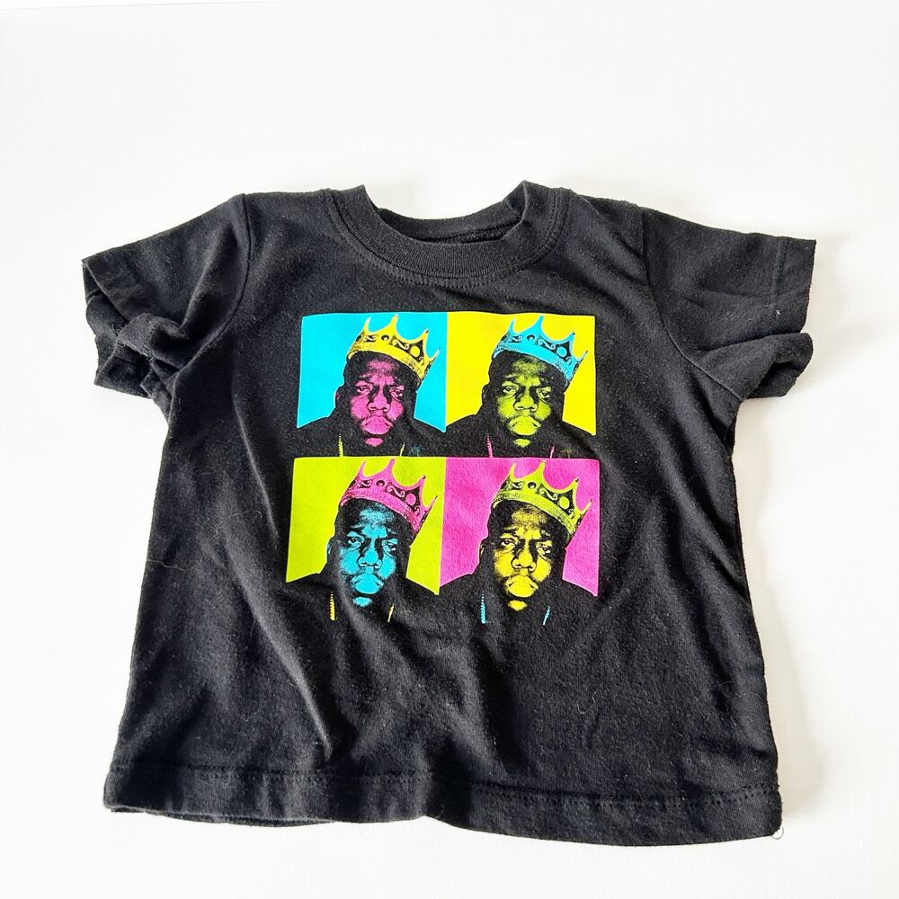 Notorious B.I.G. Graphic Black Short Sleeve Tee 18M